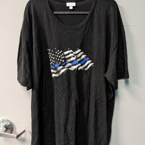 Lularoe Blue line Hudson tee 2xl